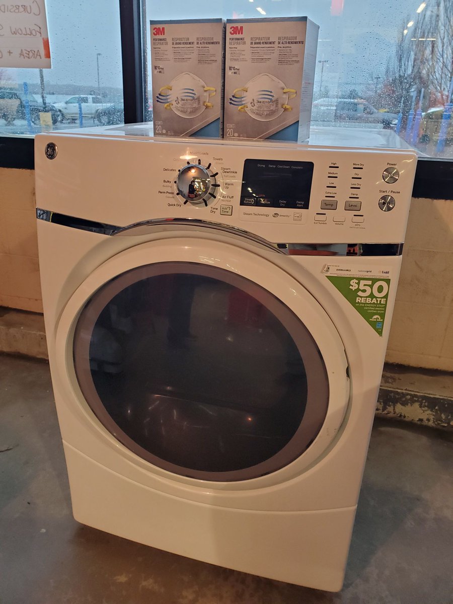 Home Depot Danvers donated a new dryer and 40 N95 masks to the department! The generosity of people, organizations and businesses during this time has been overwhelming! Thank you all for everything you've been doing to help support us!