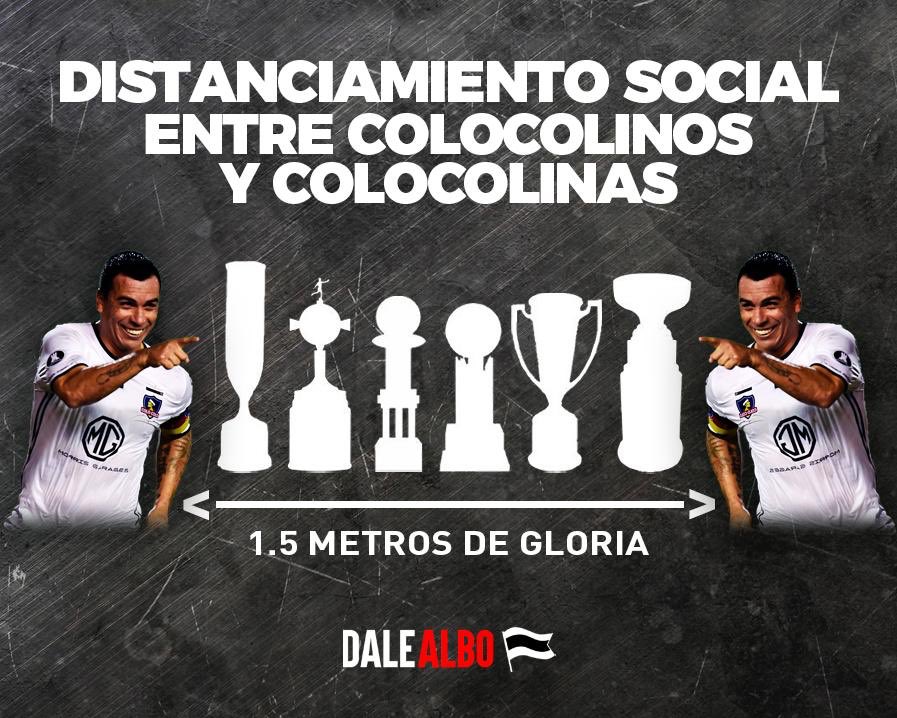 Ya lo saben colocolinos, mantengan la distancia #QuedateEnCasa #DistanciamientoSocial #CuidemonosEntreTodos