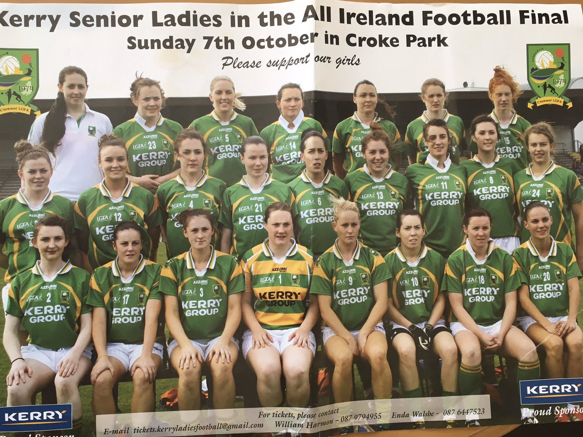 kerrysportshub's tweet image. This was some @kerryladiesfoot team that reached the 2012 @LadiesFootball All Ireland Final. Didn’t bring back Brendan Martin but gave plenty 💚💛supporters a great lift at the time.
