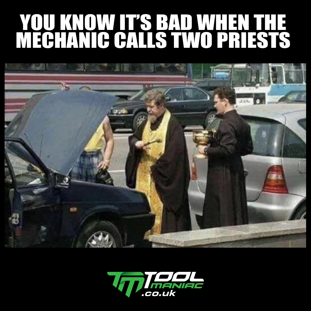 ToolManiacUK's tweet photo. I'd rather the mechanic took a deep breath & exhaled for 30 seconds when you ask them "what's the damage?" π
#ToolManiacUK #Wera #WeraTools #stayinandDIY #Toolsfortrade #toolhumour #toolmeme #mechanichumour #mechanicmeme
https://t.co/s5GbqdeWk0 https://t.co/tCtFZpvxQA