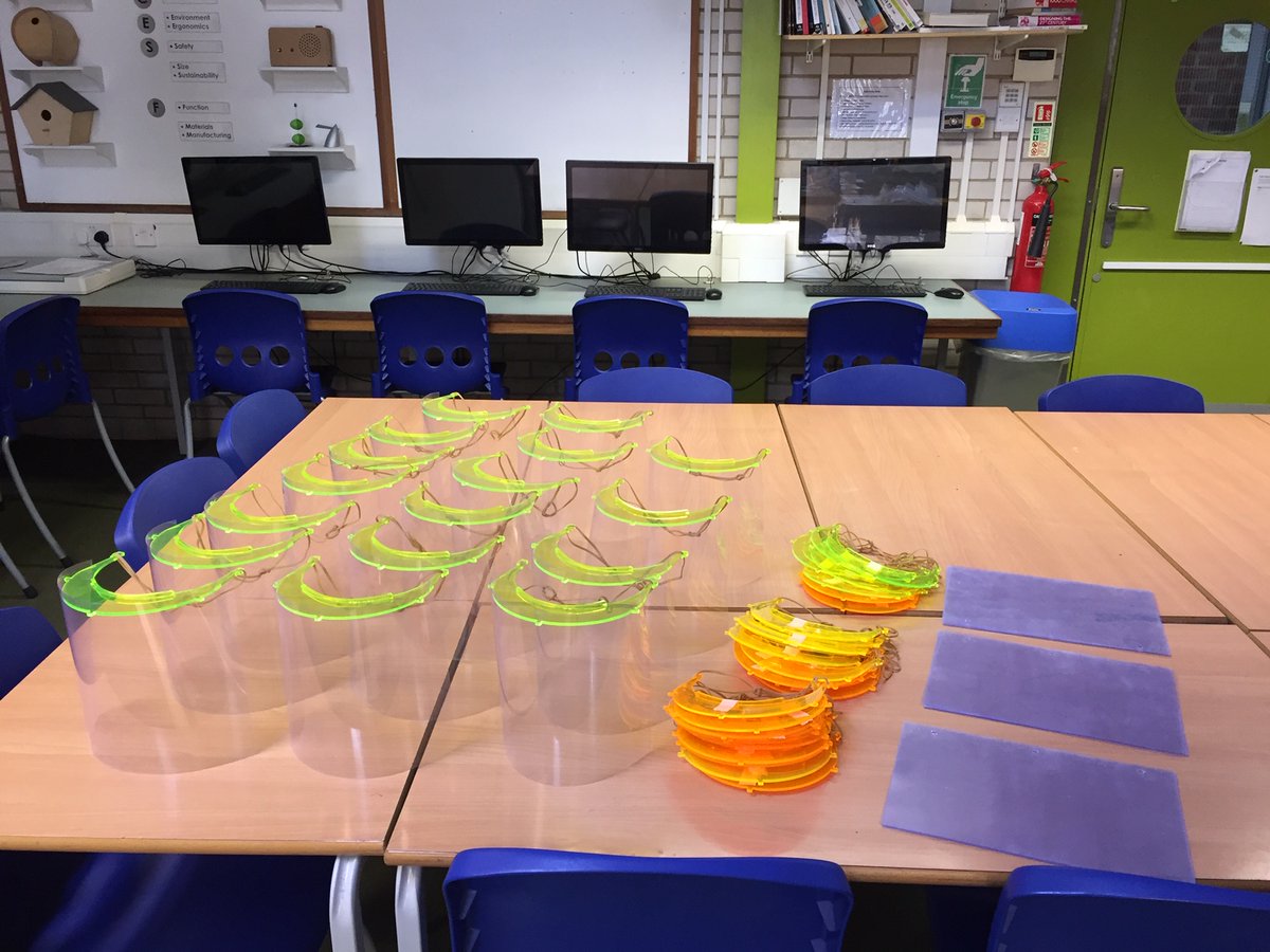 chigwellschool's tweet image. &quot;Thank you to our DT staff who have worked hard over the weekend  to make PPE for local GP surgeries, NHS trusts and volunteer groups. We hope they are useful and help to keep NHS staff who are doing so much on behalf of all us, safe&quot;.  Michael Punt, Headmaster