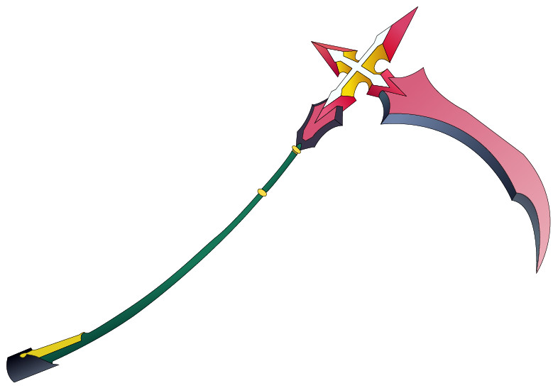 Rose petals began to swarm Naga, a Scythe appearing in his right hand. 

Seems he has some weapon training himself.
