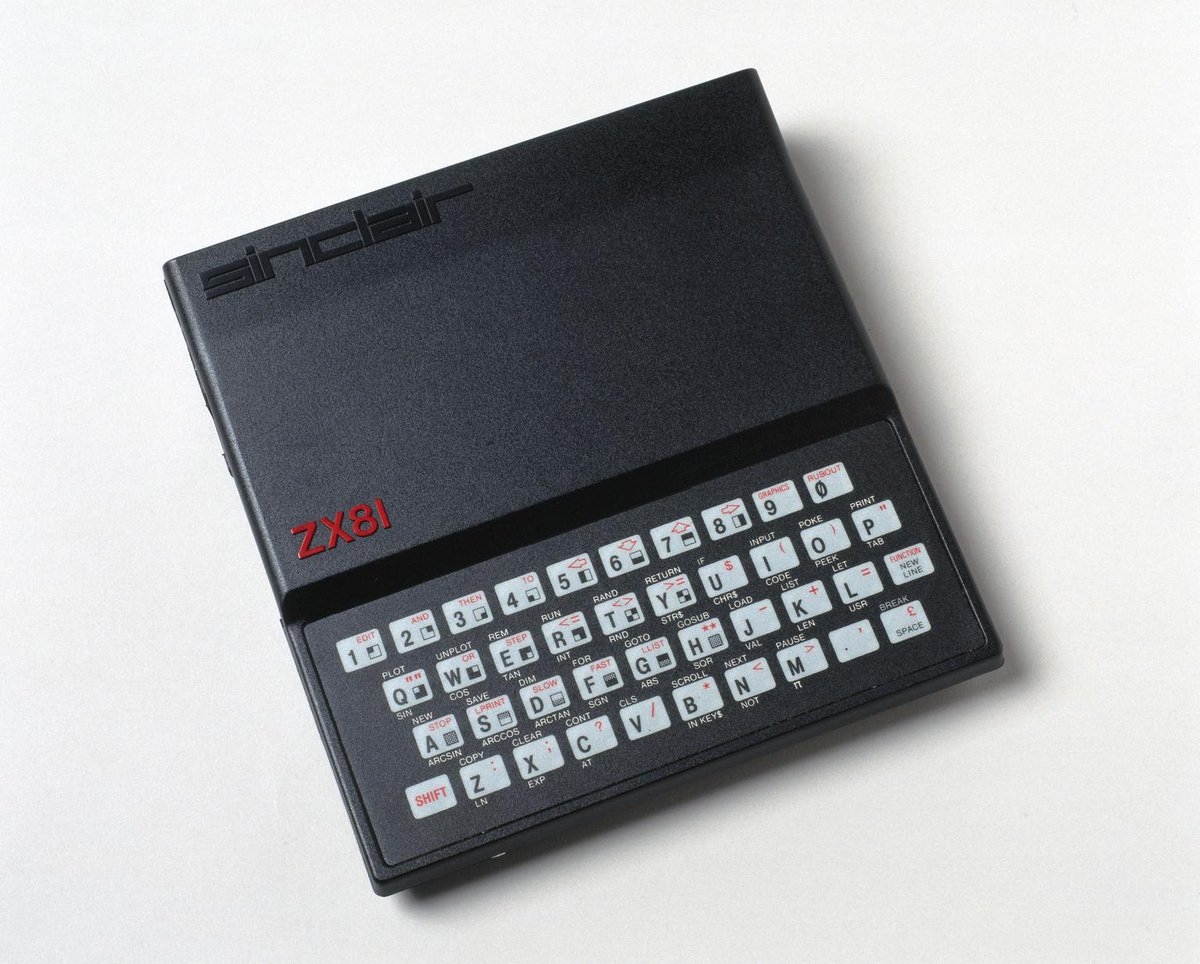And, boy oh boy, we've *heck of a lot* (that's scientific measurement) of Sinclair computers esp ZX's in our collections incl this gorgeous Sinclair ZX81 microcomputer, successor to ZX80, 1st computer made to appeal to mass market https://collection.sciencemuseumgroup.org.uk/objects/co62579/sinclair-zx-81-microcomputer-1981-1985-microcomputers https://collection.sciencemuseumgroup.org.uk/search/categories/computing-&-data-processing?q=sinclair