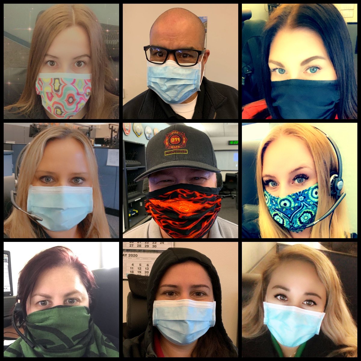 SBCOUNTYFIRE's tweet photo. Our dispatchers at CONFIRE are on the frontlines of the #COVID19 pandemic. These men and women answer your 911 call &amp; provide you livesaving help until EMS teams arrive. They're your FIRST first responders. Follow their lead. #SocialDistancing #WearAMask #StayHomeSaveLifes #NPSTW https://t.co/42gm7SiLE0