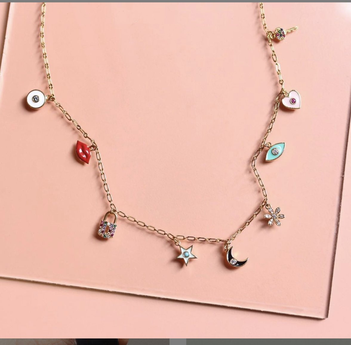 Keep being your charming self and you will always shine ✨✨ @tai_jewelry has the perfect charm necklace for every lovely lady working hard out there. Source Tai in Kristi Harris Sales, Gallery 143. *OPEN TO THE TRADE ONLY*
.
.
.
📷 repost TAI Jewelry