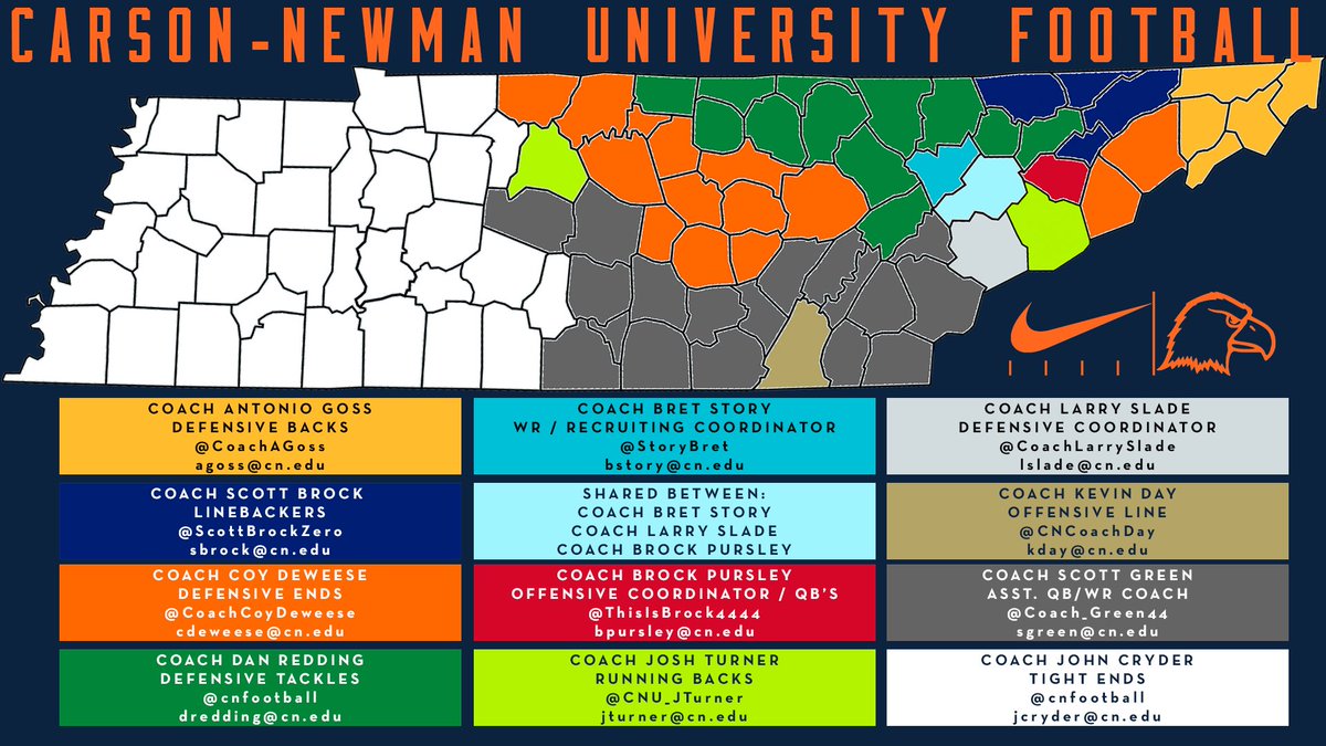cnfootball's tweet photo. 🚨🔥🦅 #Tennessee recruits: Find your county, fill out the questionnaire (https://t.co/3XAckCwji5), hit up your area coach, get evaluated #RecruitingSZN #TalonsUp #FlightSea20n https://t.co/c3JGbh1x1q