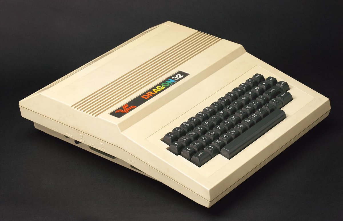 We also have a Dragon32 home computer. Introduced in 1982, UK models were aptly made in Port Talbot in Wales. Dragon32 competed in home PC market against Sinclair ZX + BBC Micro + was commercial failure https://collection.sciencemuseumgroup.org.uk/objects/co418043/dragon-32-family-computer-1982-1985-personal-computer