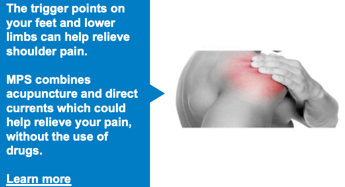 PainExpertKelly's tweet photo. The trigger points on your feet and lower limbs can help relieve shoulder pain.

MPS combines acupuncture and direct currents which could help relieve your pain, without the use of drugs.

Learn more:
https://t.co/88QGNvRdoe

#DolphinMPS #ShoulderPain #ChronicPain #PainRelief https://t.co/Hoea9QKAOF