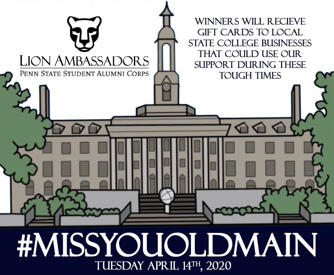 LionAmbassadors's tweet photo. Tweet us your favorite pictures of one of our most iconic buildings for Old Main Appreciation Day! Be sure to add the hashtag #MissYouOldMain https://t.co/JcCmm8hYOQ