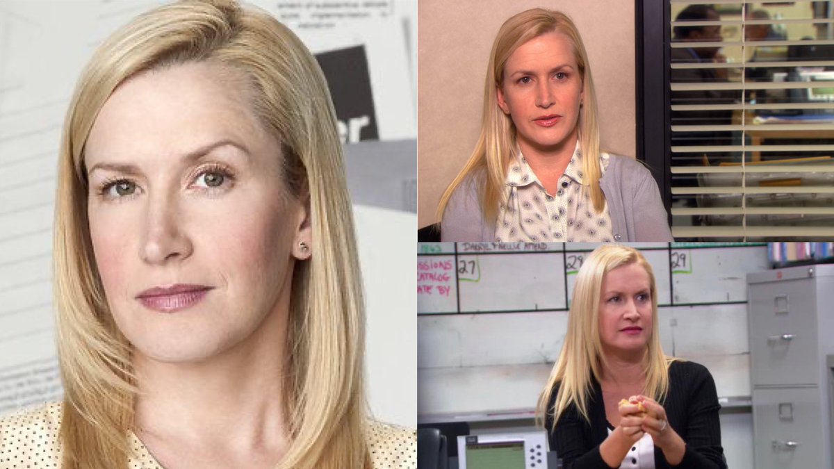 8. ANGELA KINSEY as Angela MartinTotal screen time - 7:11:20 (9.62%)186 episodesTop episode - [5.1] Weight Loss - 10:02 / [9.8] The Target - 36.84%