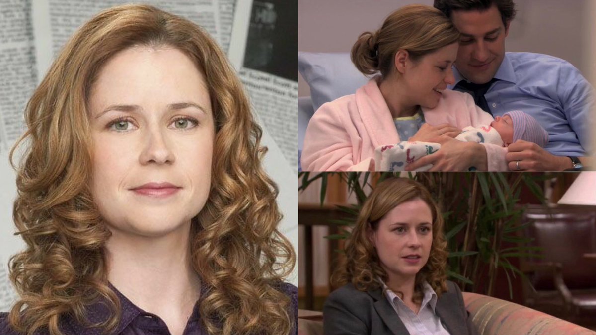 4. JENNA FISCHER as Pam Beesly HalpertTotal screen time - 15:12:37 (20.35%)182 episodesTop episode - [6.16] The Delivery - 18:17 / [5.20] Dream Team - 46.43%