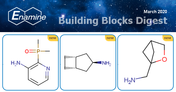 EnamineLtd's tweet photo. Molecules of the month
Look at our digest lists of carefully selected new building blocks that were synthesized in our labs over March https://t.co/VyLHQ4qRvU
#smallmolecules #bbdigest #enamine #enaminestore #MoleculeM https://t.co/xFuTKlN9lt
