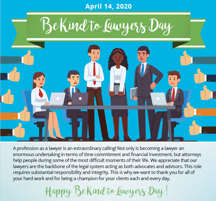 AttPro's tweet image. Thank you to attorneys across the world. We welcome any reason to celebrate you!

#attorneys #bekindtolawyersday #lawfirms #lawyers