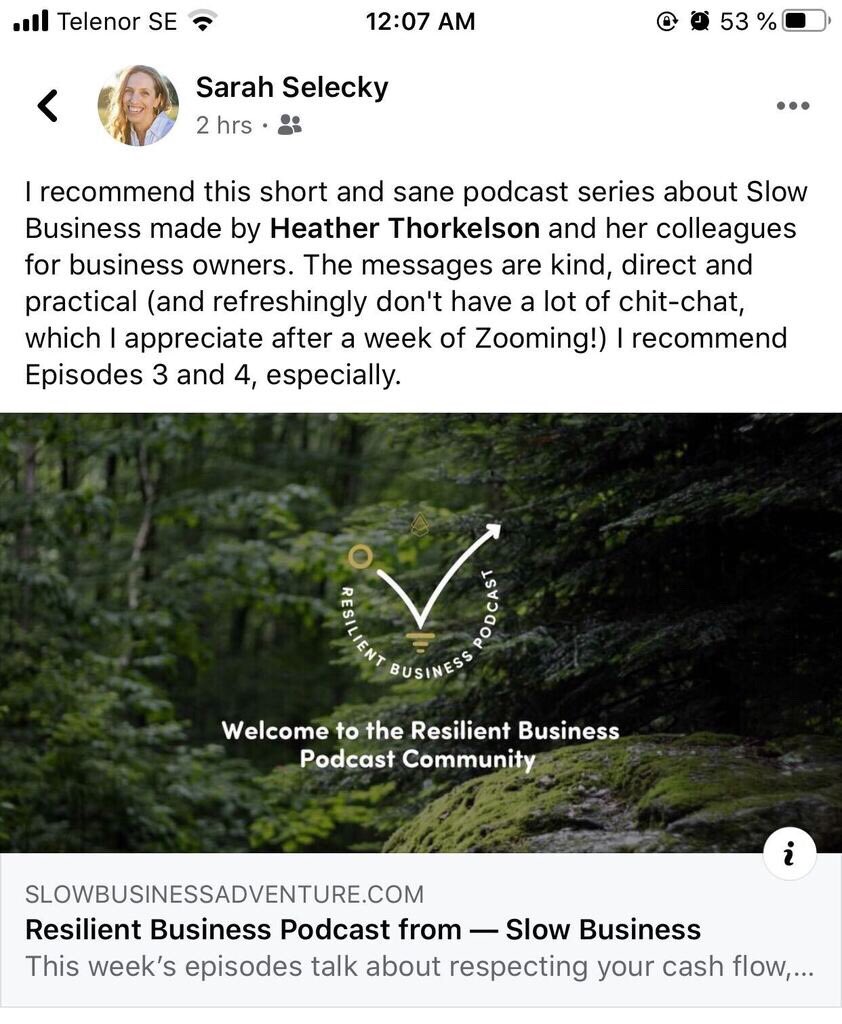 No fluff, just kindness and practical advice for #businessowners that needs a supportive #podcast during #COVID19Pandemic