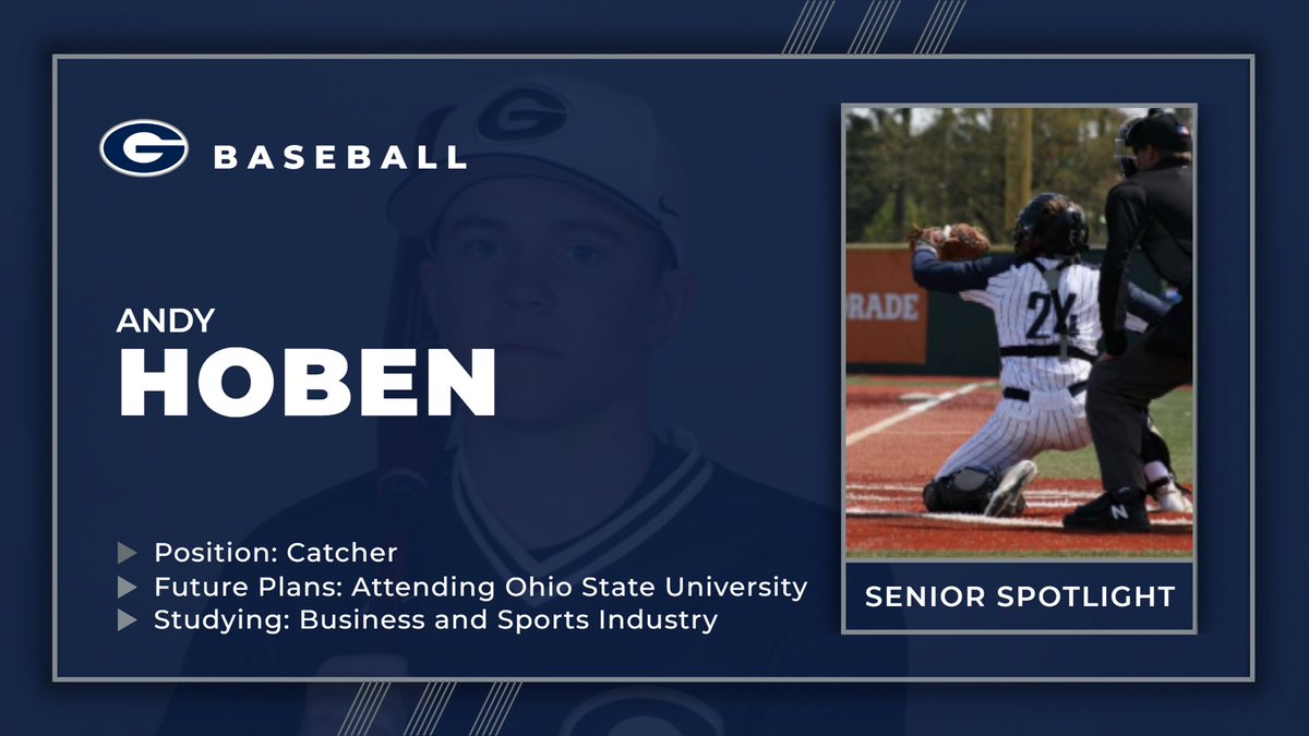 Senior Spotlight ♠️

Andy Hoben
Baseball: Catcher 
Future Plans: Attending Ohio State pursuing a degree in Business and Sports Industry 

#BlueAces♠️ <a href="/GVILLE_ACES_BB/">Granville Blue Aces Baseball</a>