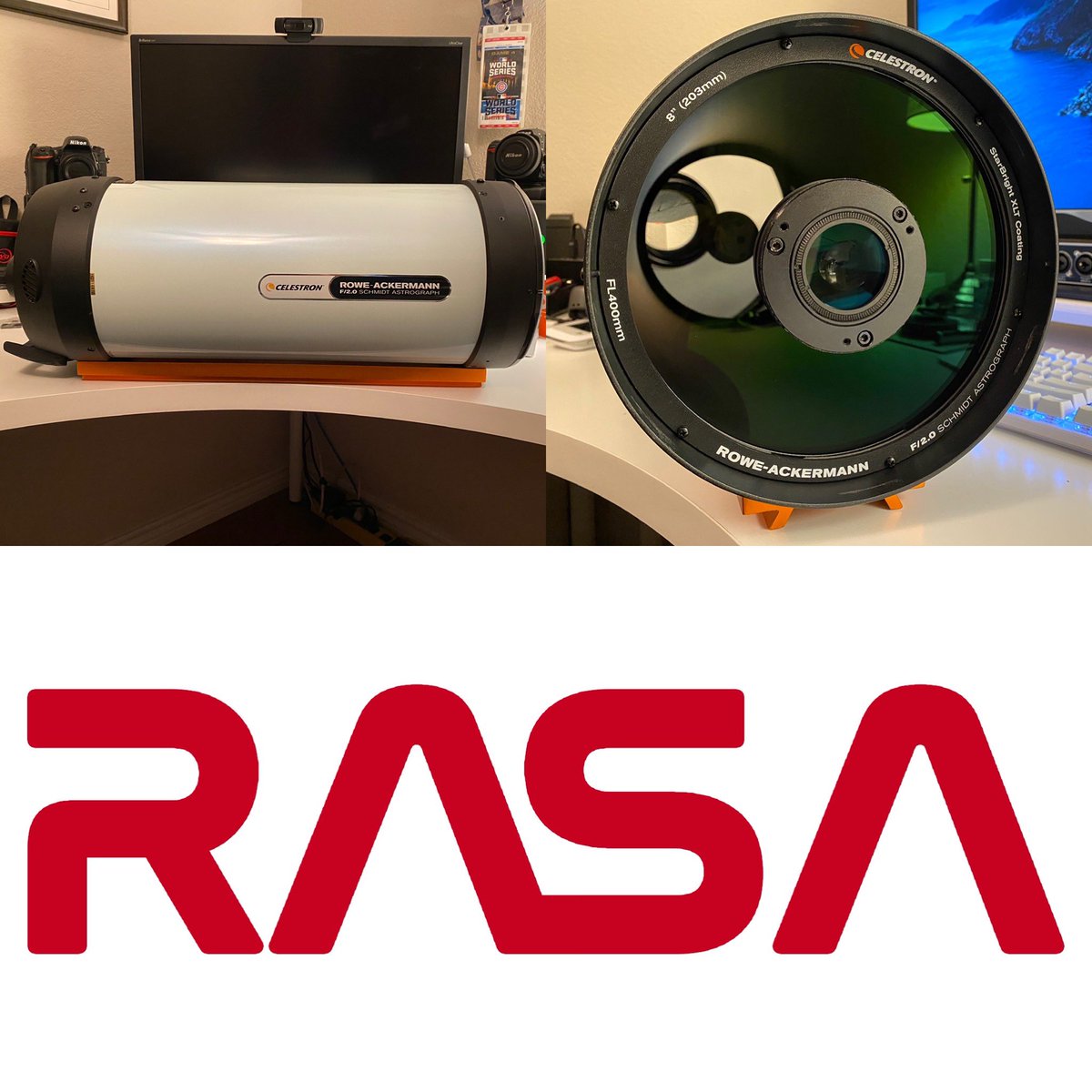 wadeprunty's tweet photo. Can’t tell you how excited I’m am about this, my new RASA 8! I can’t wait to start imaging with it. Thanks goes out to Jason and Dustin at OPT for helping me get it.
@OPT_Telescopes
@Celestron
#TeamRASA
#Astronomy
#Astrophotography https://t.co/mcfR1OoqT0