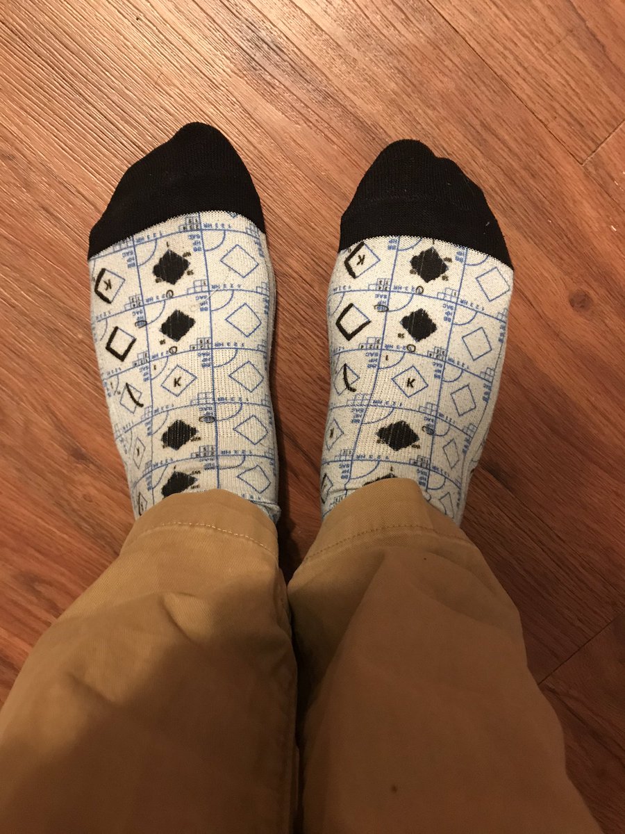 Evcorder's tweet photo. Perhaps not my craziest socks, but definitely my favorites. These are the baseball scorebook socks from @Baseballism! #LCUspirit https://t.co/j58AqsbdVr