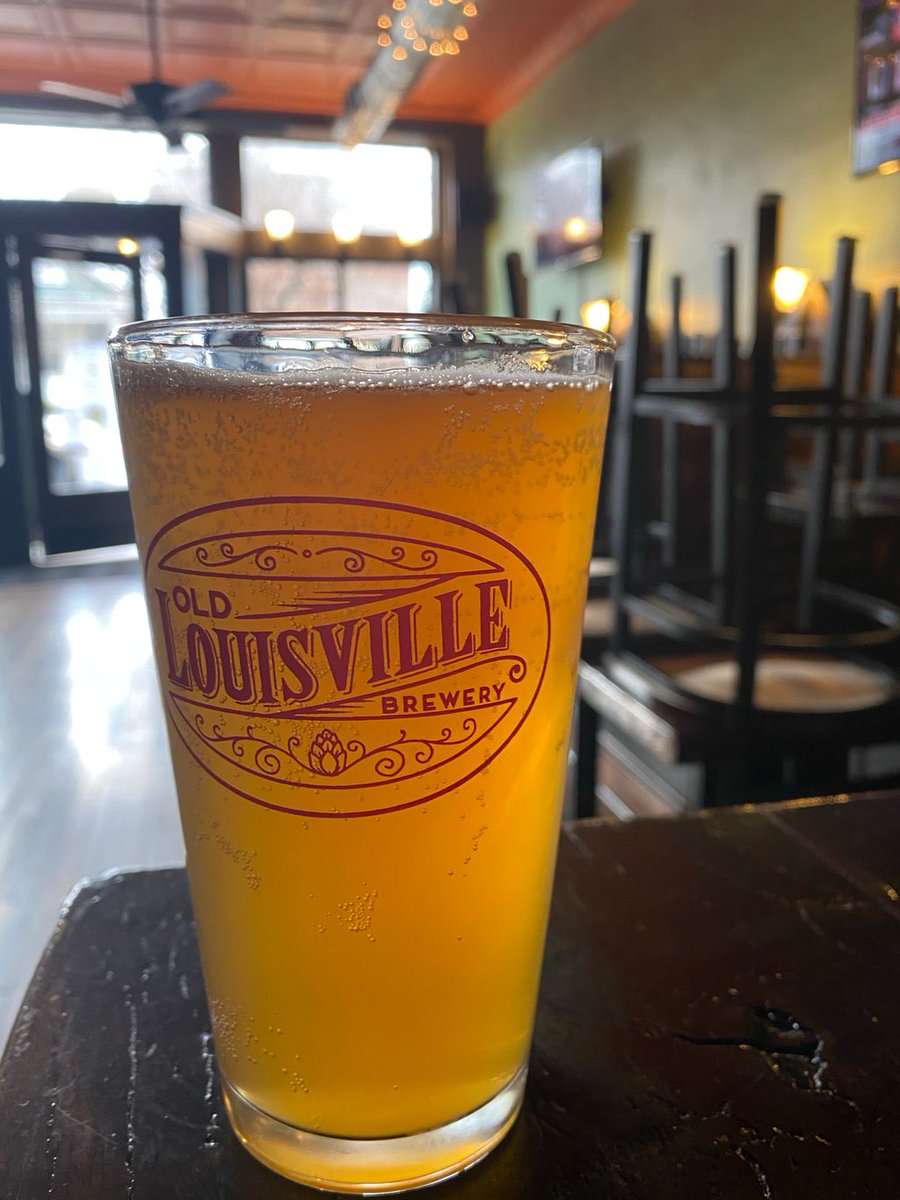 OldLouBrew's tweet photo. Finish your howlers and growlers over the weekend?  No worries!  We are open today from 5-8 for carry out including pints! Citrillo IPA is back on tap! https://t.co/2CfXbS53HZ