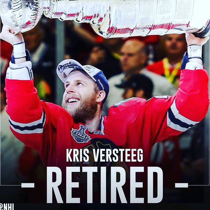 Congratulations to Kris Versteeg on an amazing career. Can’t wait to see the next phase of #Steeger #afterthegame
