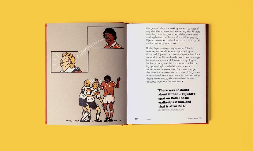 ZonaMixtaMag's tweet image. Los colegas @NotOnSunday junto a Chester Holme diseñaron en marzo de 2018 esta belleza. “Red Mist” es una obra que ilustra las acciones más sorprendentes de la historia del fútbol. Todo un must have.