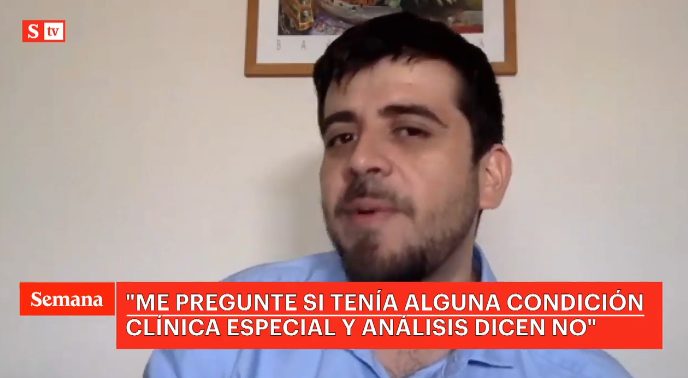 RevistaSemana's tweet photo. #CovidRepite
“Yo descubrí esto porque fui a hacerme el examen de forma preventiva. ¿Pero cuántos casos más como yo, asintomáticos, contagian a centenares de personas?”: @Anwar_Farran
En vivo: https://t.co/2E0LbdQrP0 https://t.co/bR5OmsYbyH