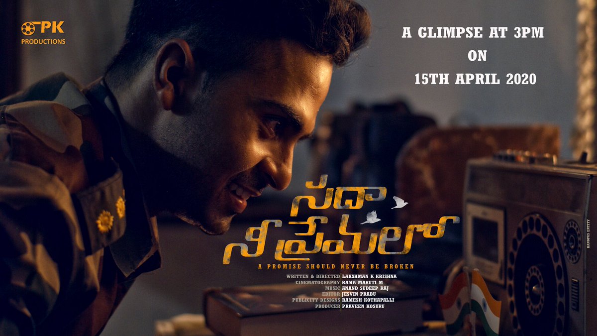 The first glimpse of "SADAA NEE PREMALO"  at 3pm tomorrow 
youtube.com/channel/UCYne7…