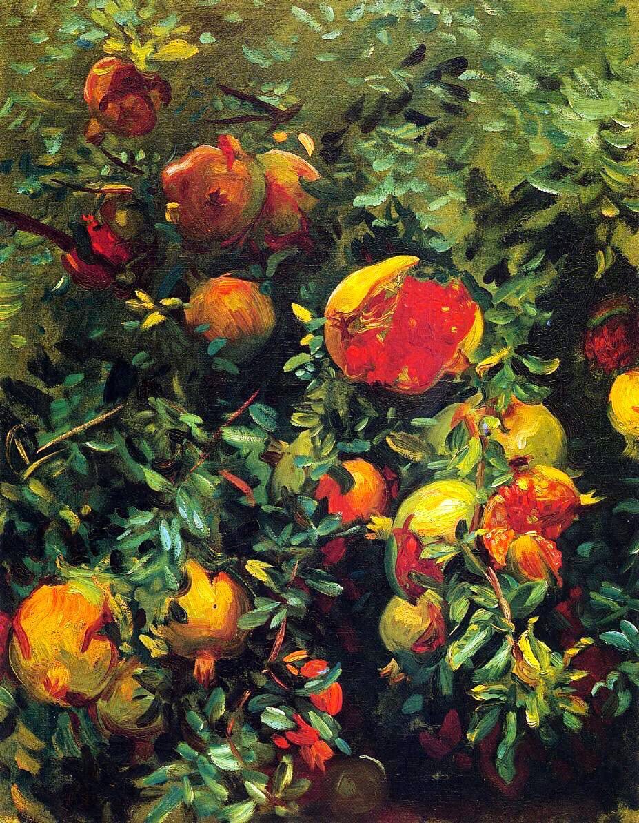 One of my favourite images by him is of a bedroom window. Sargent was gay at a time when it was criminal. That window possibly represents his desire to let the light in & perhaps to reveal himself. Pomegranates, Majorca (1908), Florence, A Garden (c1910) & Bedroom (c1909-11)