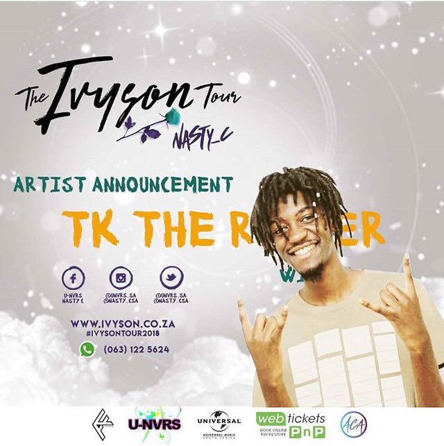 In 2018 I was one of the opening acts for the  @Nasty_CSA   #IvysonTourWHK. The only Namibian Rappers that graced the stage that night was me  @Romiofficial96  @lioness_CilQ KK and my boy  @Princelou_na Shout out to the Black Box crew.   #NamHipHop2020   #TkTheRapper.