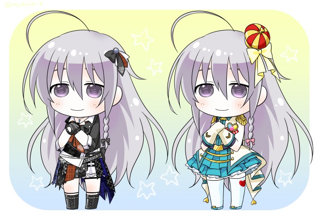 星輝子 「デレステの衣装をふたつ描きました?? 」|ちぎょ🐟のイラスト