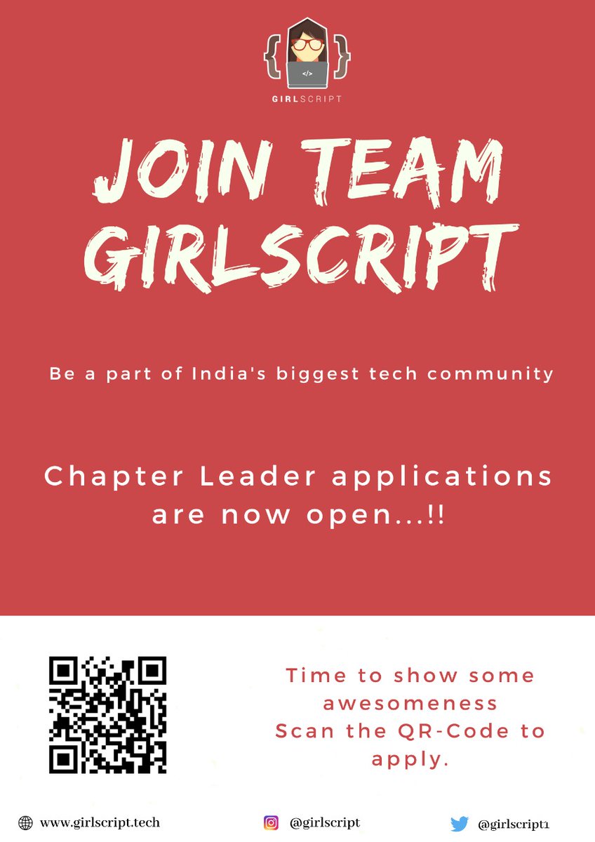 GirlscriptHjp's tweet photo. Form link: 
https://t.co/uIBQe57gUi
#GirlScript #GirlScriptHajipur 
#gstream #strongertogether 
#educationfirst https://t.co/trA1o7uOtc