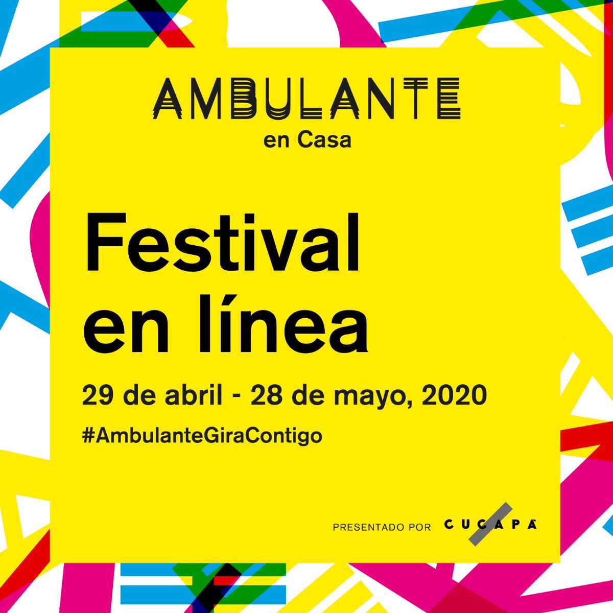 diegoluna_'s tweet photo. Se viene Ambulante en Casa, un festival en línea para la cuarentena. Del 29 de abril al 28 de mayo, para que el cine documental nos siga convocando a participar, esta vez de forma virtual, en la vida pública. Consulta https://t.co/pExepaBIfc @GaelGarciaB https://t.co/PHxNVdS2qT