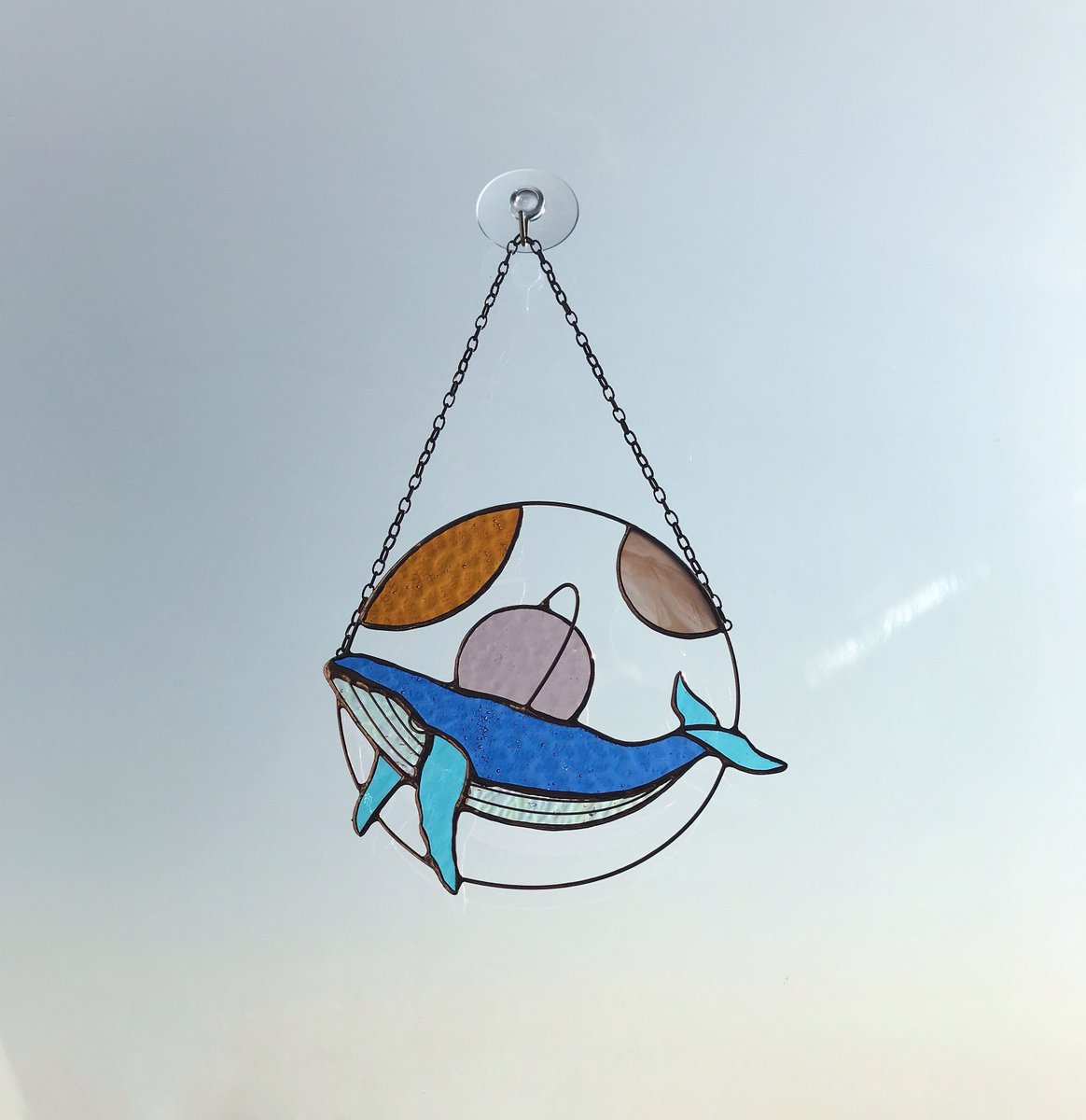 scloglassstudio's tweet photo. Excited to share the latest addition to my #etsy shop: Blue whale Space wall hanging. Sun catcher Fish. Blue Home House Decor. Window Corner Decoration Cosmos Stain Glass Cling https://t.co/QUSAMrf8xJ #sinij #denrodena #denmateri #stainedglass #oranevyj #bedroom #artde https://t.co/g5POf717W6