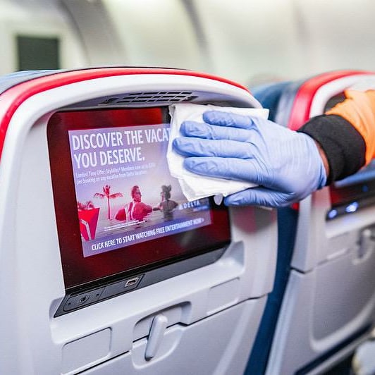 TrafalgarTMC's tweet photo. For Delta, keeping customers and employees safe and preventing the spread of the CoronaVirus is more important than ever.

Here is a comprehensive look at the work Delta is doing to protect you from the moment you begin your travel with Delta.

Read more: https://t.co/P00sKOXCNx https://t.co/B0ctPKZ8Hc