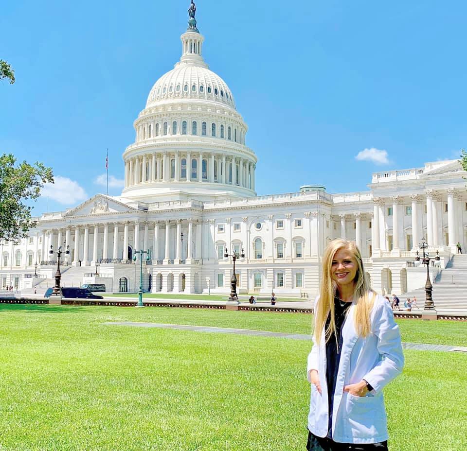 PurdueAPhA_ASP's tweet photo. Introducing Madi Eberle, the Purdue chapter President for the 2020-2021 year! Madi is a current P2 who loves hiking and being involved in her "free" time, and she aspires to be a clinical psychiatric pharmacist in the not-so-distant future. #ThatsMyPresident https://t.co/z0Srvflbls