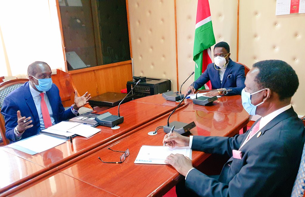 OleNtutuK's tweet photo. Together with Colleagues from NEA, We joined colleagues @ForeignOfficeKE   led by CAS @AbabuNamwamba ,to check on measures to counter COVID-19 pandemic and interventions for Kenyan immigrant workers in the Diaspora across the world. @CsChelugui #COVID19 https://t.co/EWDcrvxRST