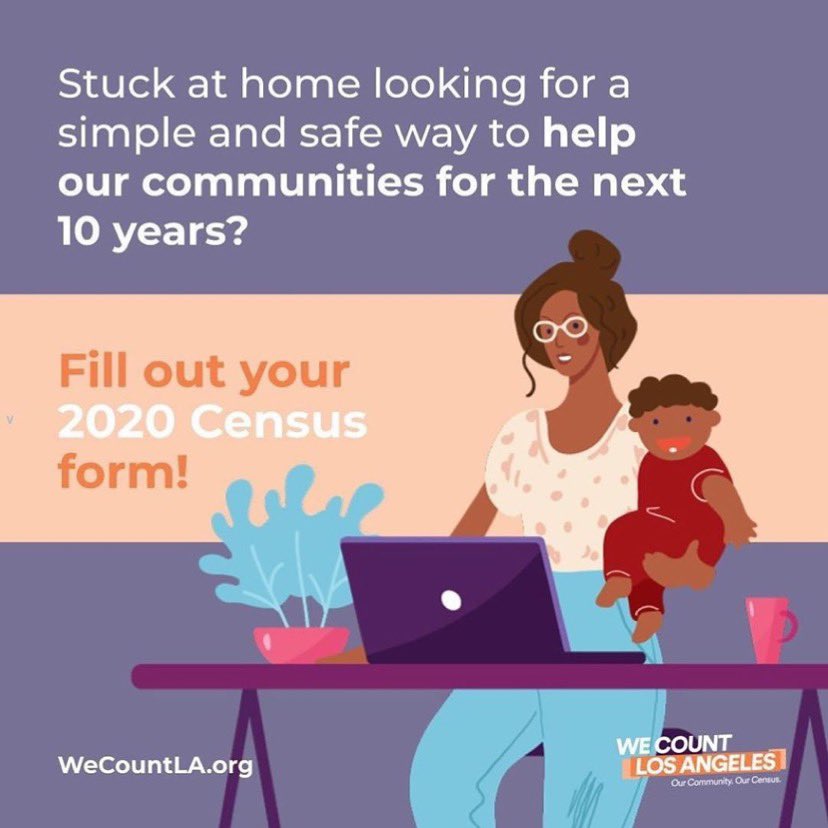 Repost from @sjli_ca
•
We now have until August 14th to fill out our census &amp; do our part to ensure our neighborhood has access to resources our families depend on. Visit 2020census.gov to complete your form today!