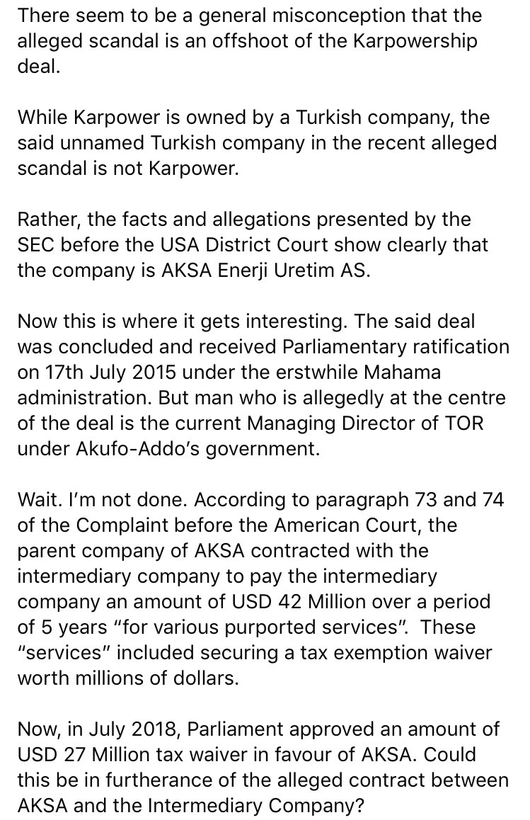 AaronEshun_'s tweet photo. Counsel and Fellow Kwasi Danso Amoah, writes on the Karpowership Deal. 

Loved this. Interesting facts. https://t.co/kTc1oPUq5j