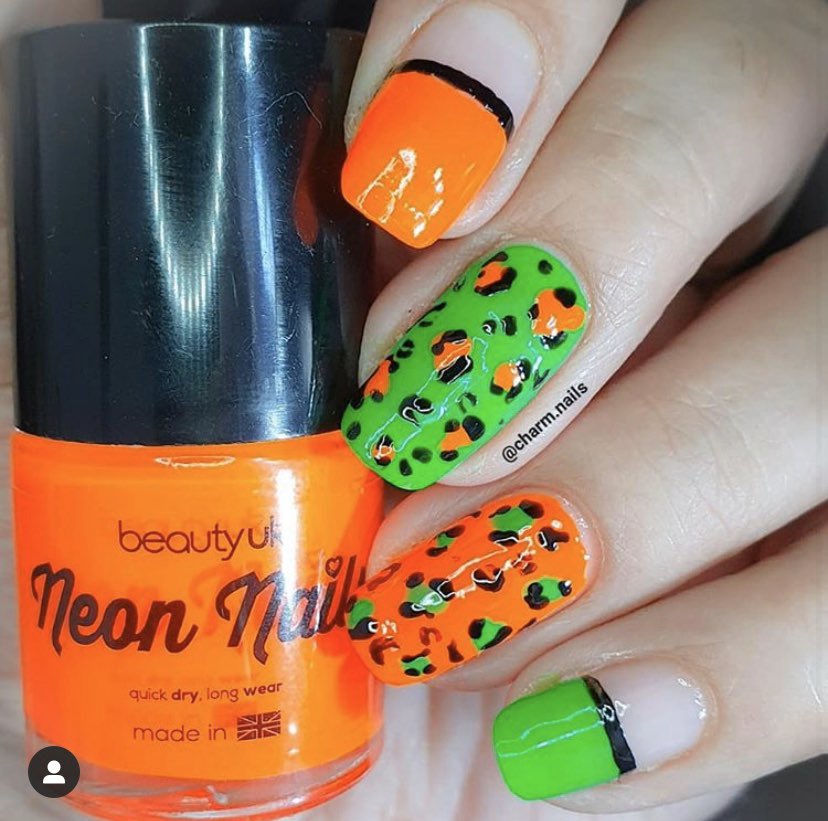 Beauty Uk Cosmetics Twitter पर Amazing Nail Art By Nailscharm Love This Leopard Print Using Our Neon Green And Orange Available On Our Website T Co 25ytgqxua0 Just 4 00 Each Neonnails Nailart Nailsofinstagram Truebeautyuk