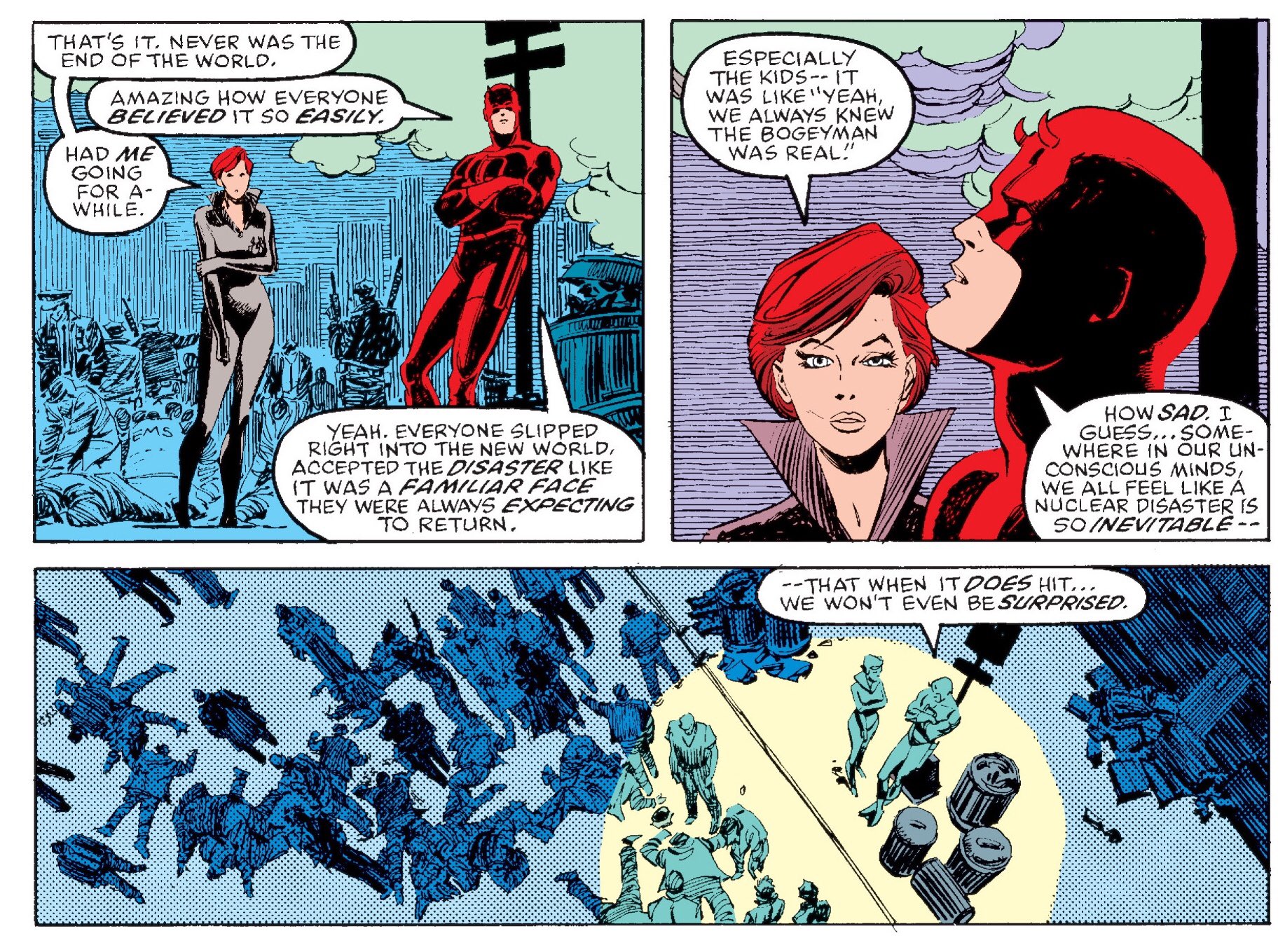 Cool Comic Art on X: "Ann Nocenti/ John Romita Jr. Daredevil https://t.co/MpqzepuY1h" / X