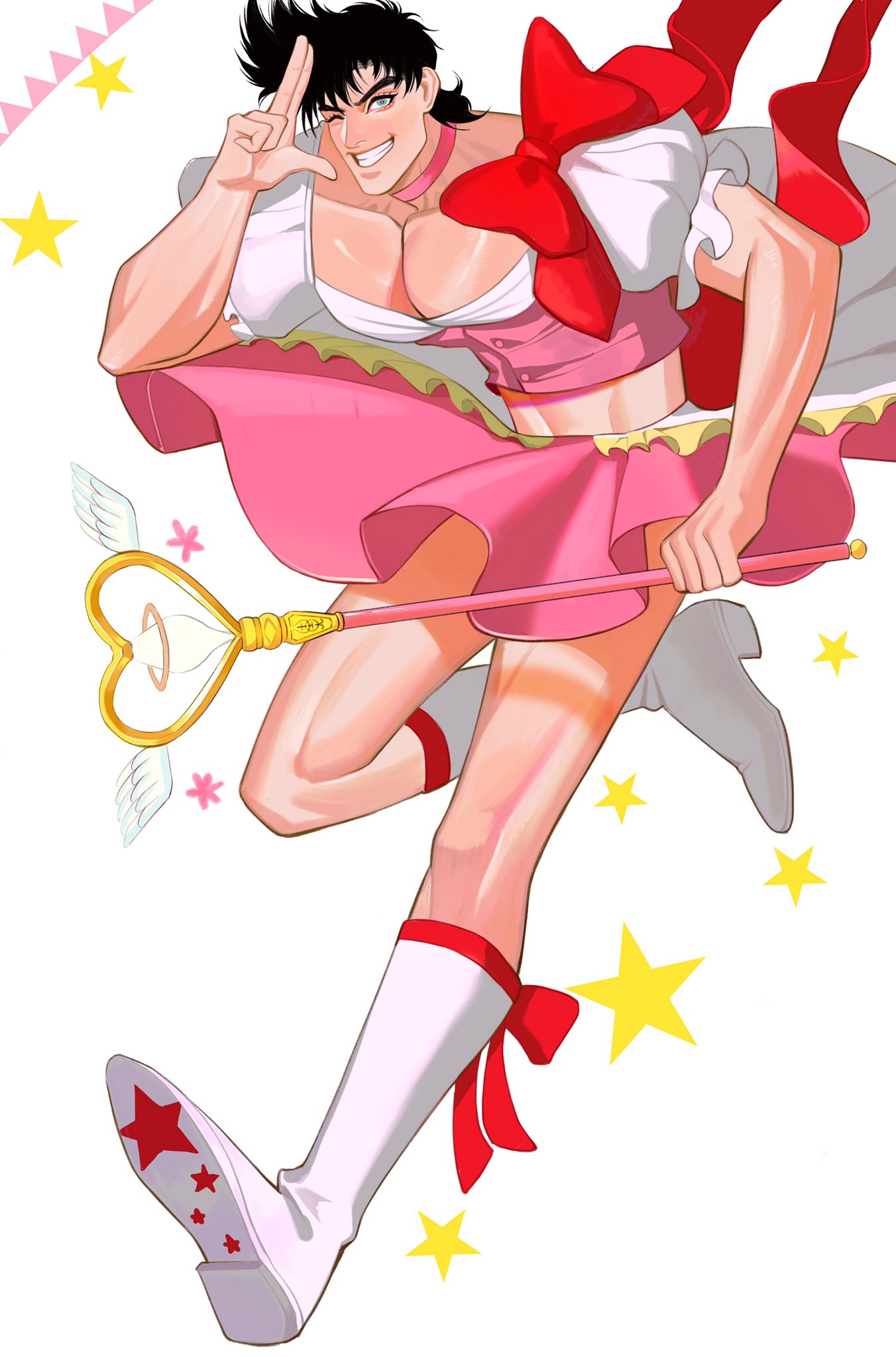 Spadelake 女装 雷 老子是魔法少女梗的乔瑟夫 他超适合这个的 大概就是从妆很烂的龙舌兰变成 魔法少女 T Co Rknxynqsid Twitter
