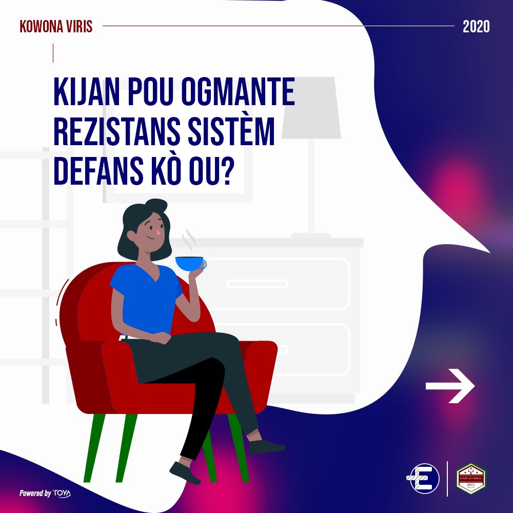 unilacopsa's tweet photo. KOWONAVIRIS PA YON JWÈT SE BARE POU NOU BARE L

Toujou kontinye pran swen tèt ou pou ka rete an sante

Epi respekte konsiy ijyèn yo. 

#COVID19Pandemic #Haiti #Unilacopsa #EphataMedic #BareKowonaviris https://t.co/489CRNJ2fL