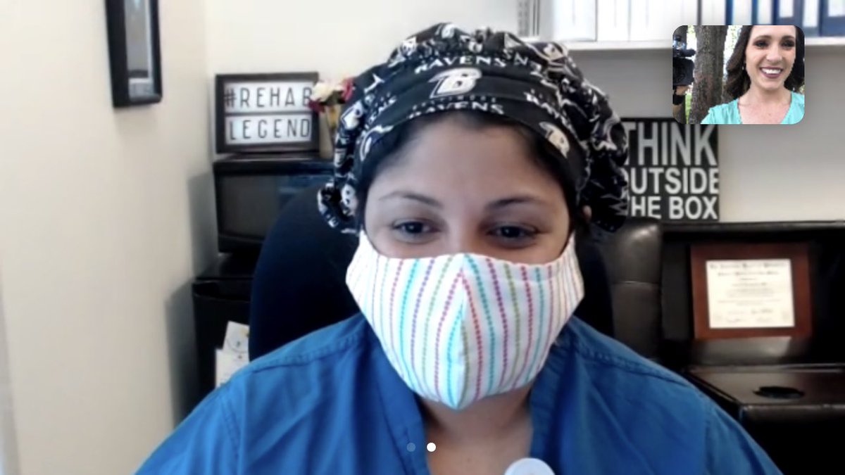 RachaelCardin's tweet photo. Dr. Kudchadkar says during her fight with the #coronavirus she had muscle aches and a slight fever but serious issues breathing as well as major fatigue on some days. @wjz her story tonight at 5&amp;6! https://t.co/C0wOt4Rf0O