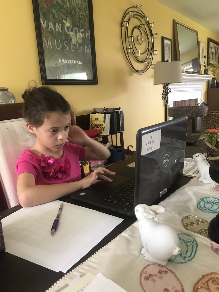 HMCWrites's tweet photo. #distancelearning #firstdayofschoolagain #crstweets @ChurchillRoadES https://t.co/dodj09hYEZ