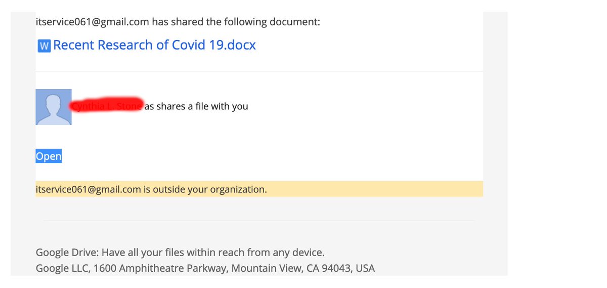 hcinfosec's tweet image. Good afternoon, this HC ITS Infosec Twitter account is now being used for making ITS security related announcements/warnings, a storm center of sorts.  Today several users received a phish purporting to contain COVID-19 information from ITS.  Keep an eye on the sending addresses!