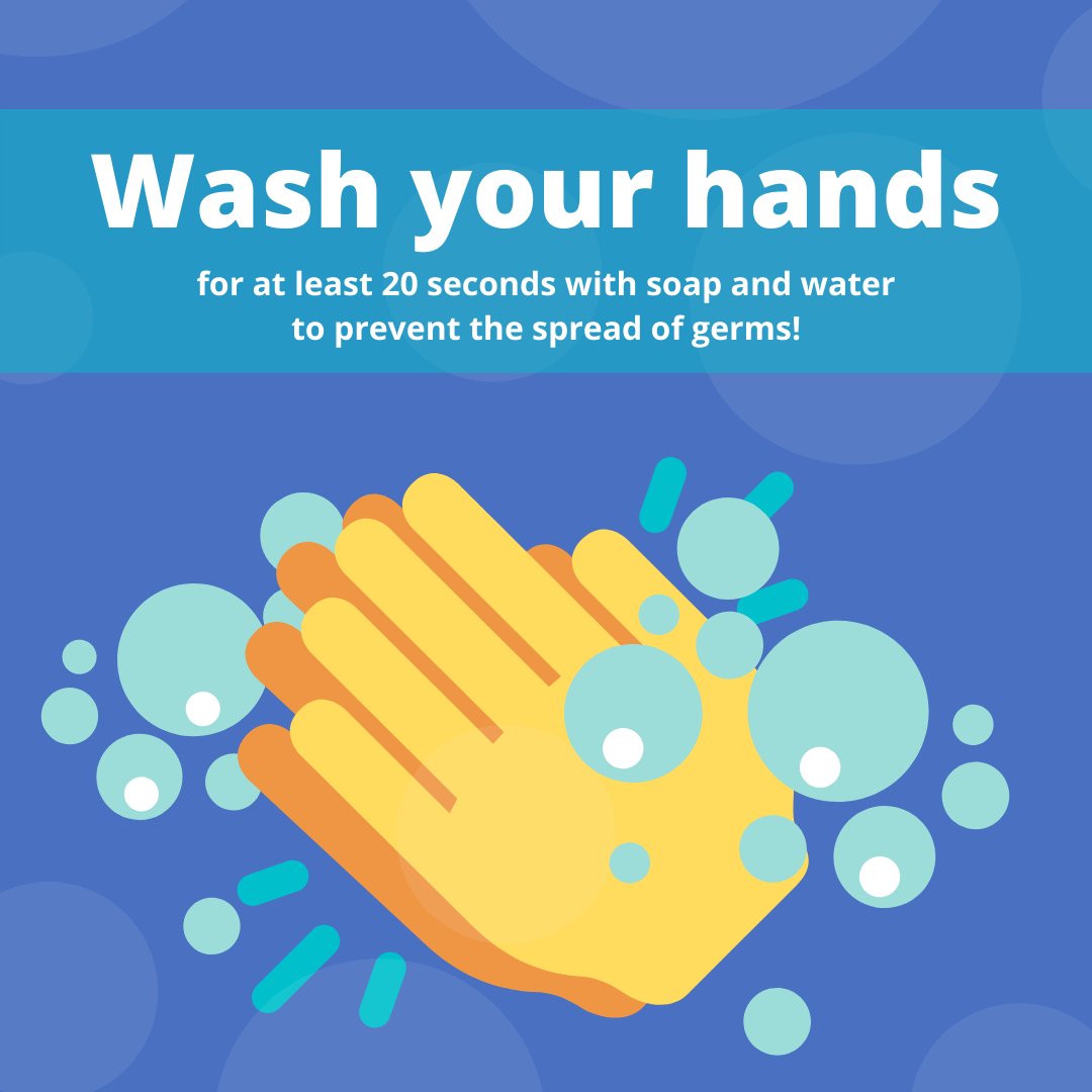 Don't panic if you're out of hand sanitizer! Soap and water will do just fine.

TIP: To disinfect high touch surfaces (countertops, doorknobs, etc), wipe thoroughly with soap and water before using that Lysol!
Source: Centers for Disease Control and Prevention