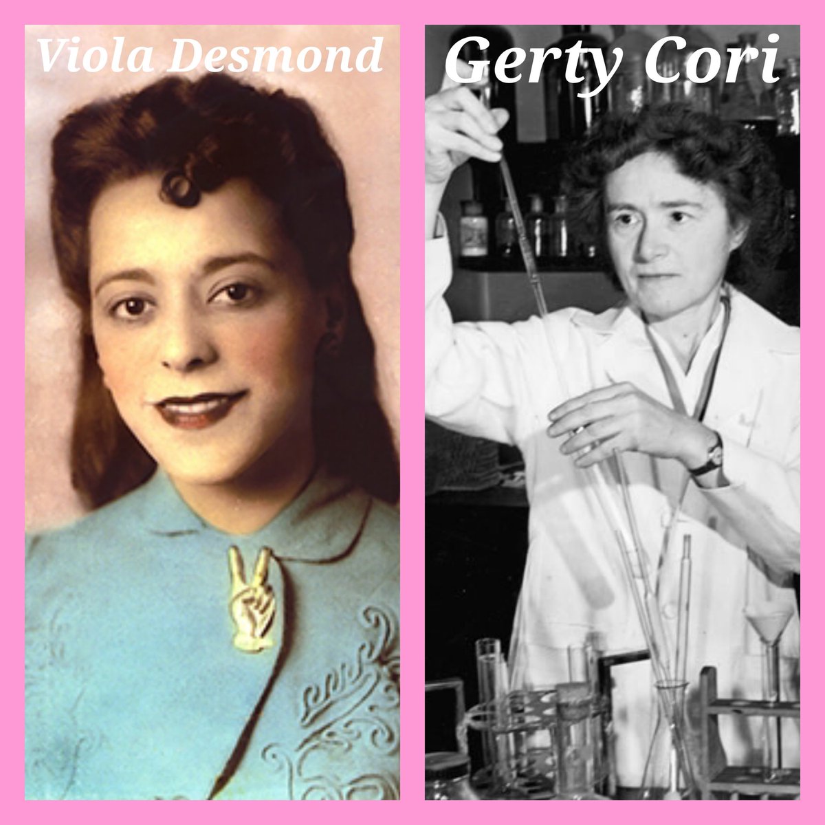 👑EP 54👑 This week Emily covers a fan pick from @memyselfandfemme #ViolaDesmond, a master beautician who changed the face of black civil rights in Canada. Kelley covers chemist #GertyCori who combated sexism & 8 years worth of Latin to win the #NobelPrize! Listen now!