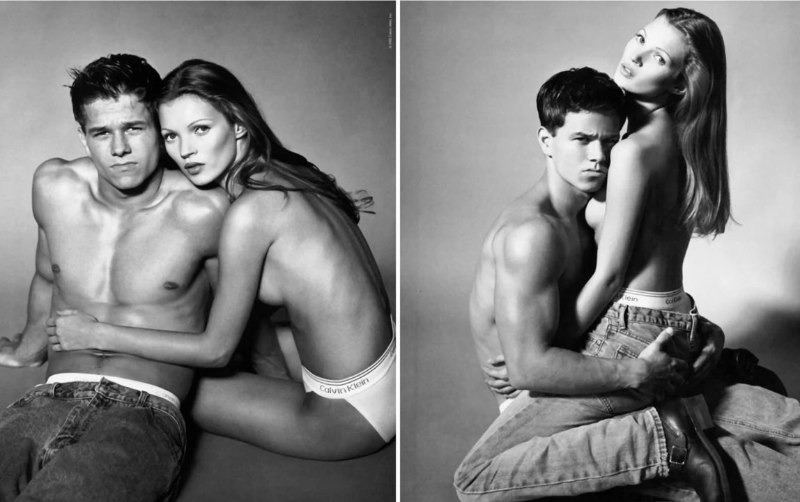 Calvin Klein, 1992. Kate was underage and didn't know she would have to pose topless + with a guy. She had a nervous breakdown because of this.