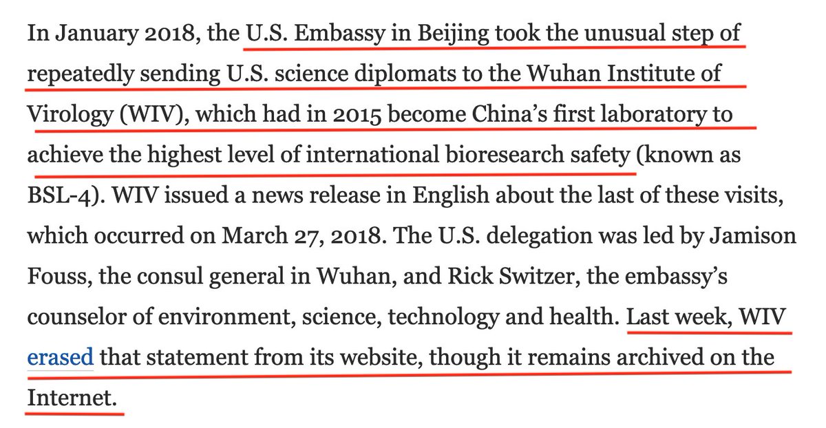 The State Dept. was using its resources to communicate our concern to China - and report back to the President. China tried to cover its tracks about this, but the tracks are, well, archived.  #OPSECFail