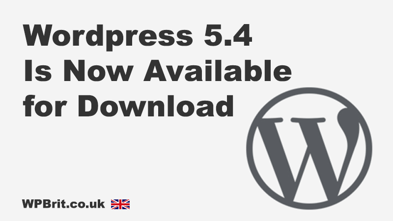 WordPress 5.4 is now available to download.

Have you checked your WordPress dashboard lately ?

Take a look at out what improvements the latest version of the WordPress has now

lnkd.in/dbrGXR9