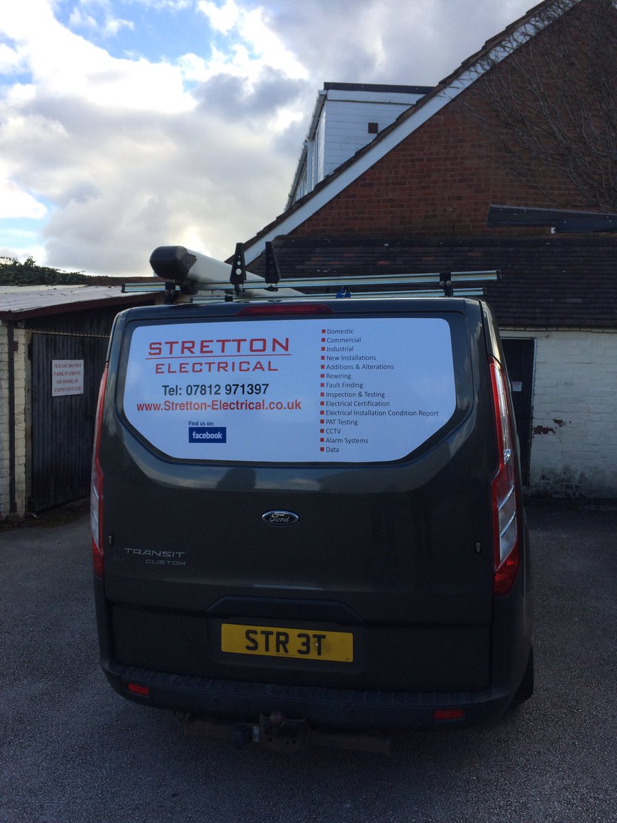 Some recent magnetic signage for Stretton Electrical. Cut to shape to suit the panels of a Transit Custom #design #print #display #printing #GraphicDesign #Branding #artwork #designer #logo #logodesign #signs #signage #graphics #stickers #vinyl #vehiclewrap #magnetics